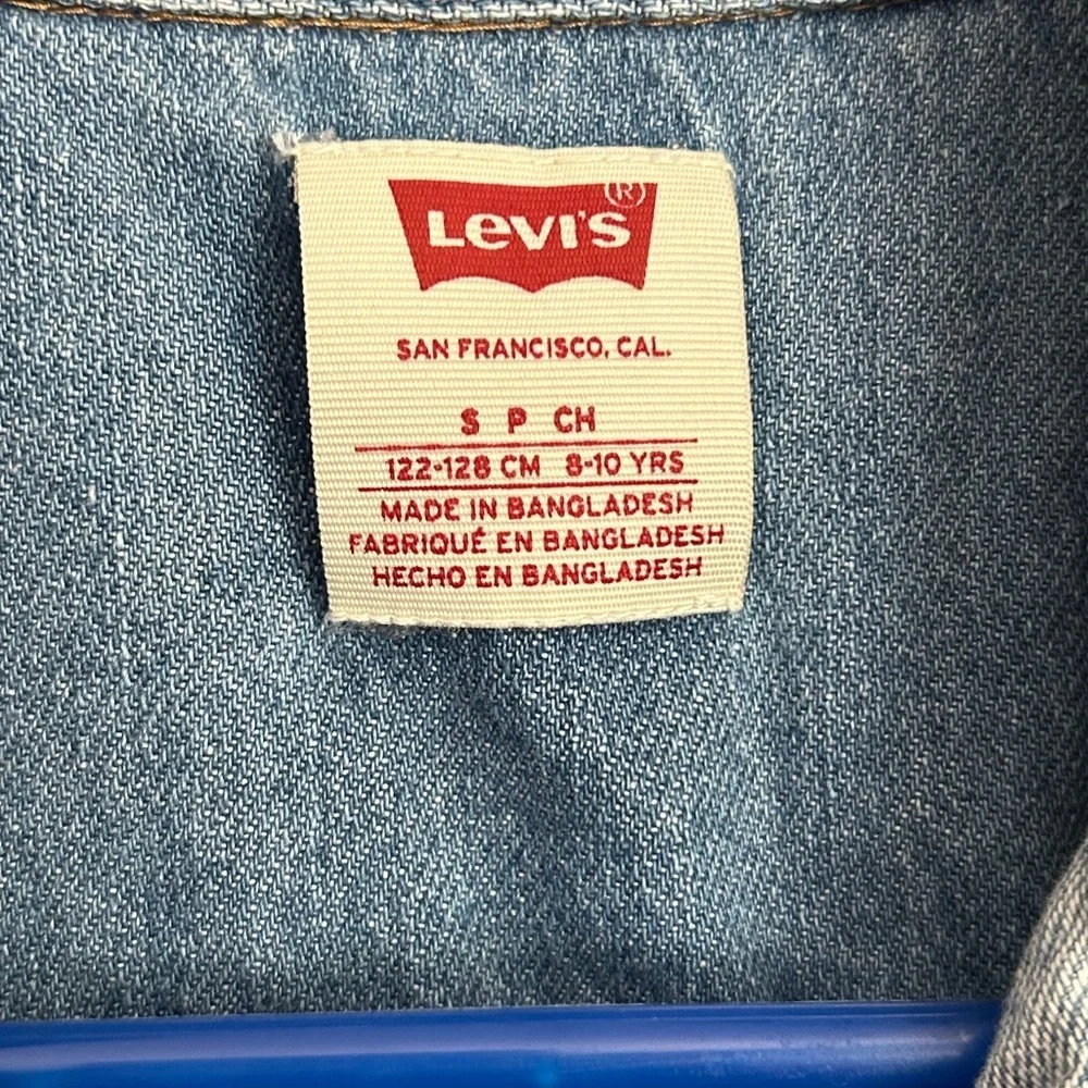 Levi's Denimc Dress Girls Size Small 8/10